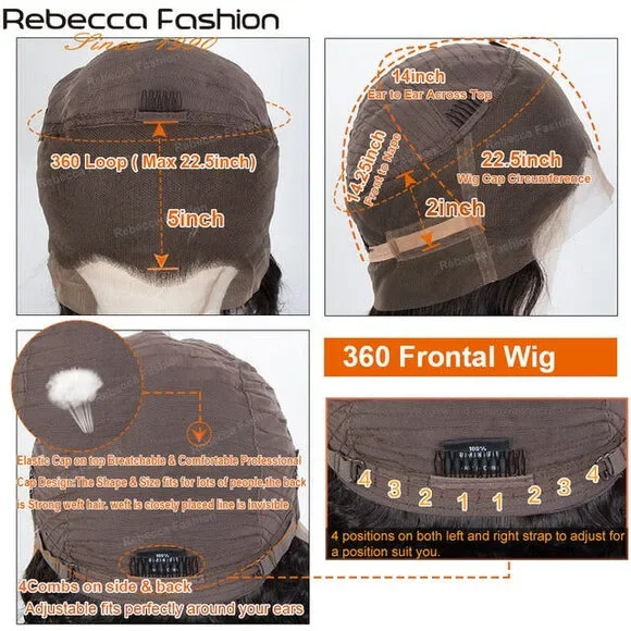 Rebecca 13x4 HD Lace Frontal Straight Hair Clearance Wig Transparen Lace Front